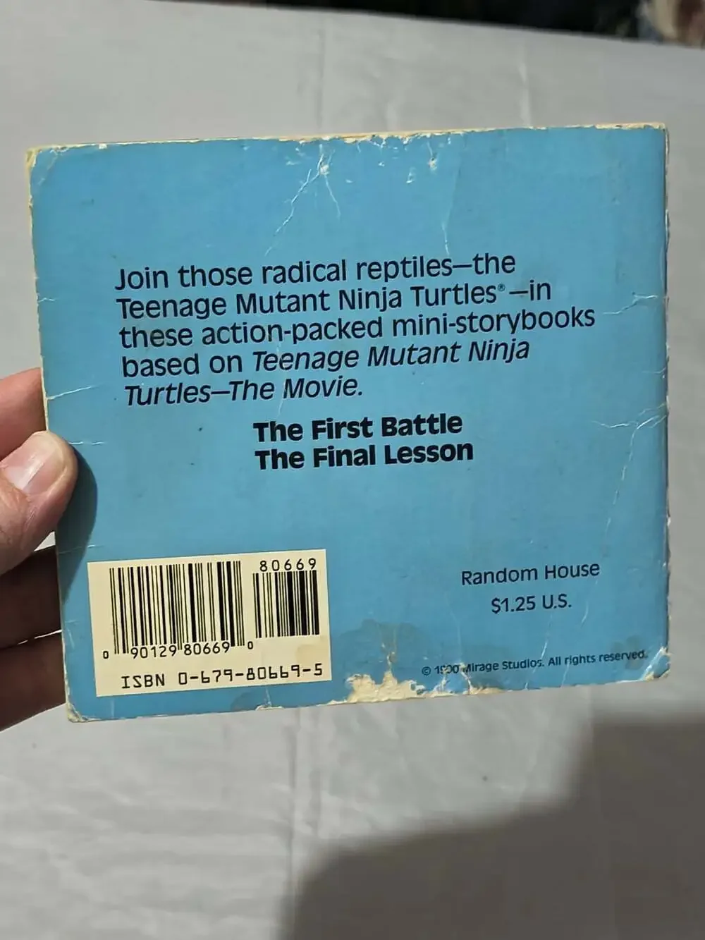 Random House Teenage Mutant Ninja Turtles The Final Lesson PB 1990 Holm